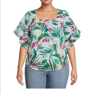 Women’s Plus Size Peasant Top